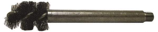Red Head - 1-1/2" Long x 1-3/4" Diam Steel Wire Brush - Single Spiral, 1-1/4" Anchor Size, 5-1/4" OAL, 1-3/8" Shank Diam - Exact Tool & Supply