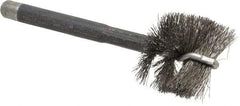 Red Head - 1-1/2" Long x 1-5/8" Diam Steel Wire Brush - Single Spiral, 1" Anchor Size, 5-1/4" OAL, 1-1/8" Shank Diam - Exact Tool & Supply