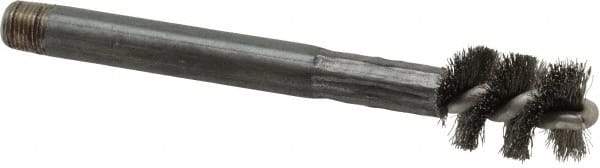 Red Head - 1-1/2" Long x 1/2" Diam Steel Wire Brush - Single Spiral, 1/2" Anchor Size, 4-7/8" OAL, 5/8" Shank Diam - Exact Tool & Supply