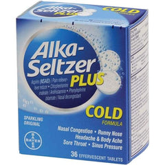 Medique - Original Flavor Alka Seltzer Tablets - Cold & Allergy Relief - Exact Tool & Supply