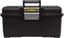 DeWALT - 1 Compartment Tool Box - 24" Wide x 11-1/2" Deep x 10-29/32" High, Metal/Resin, Black - Exact Tool & Supply