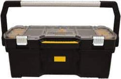 DeWALT - 16 Compartment Tool Tote - 26-3/8" Wide x 12-23/32" Deep x 11-13/64" High, Metal/Resin/Plastic, Black - Exact Tool & Supply