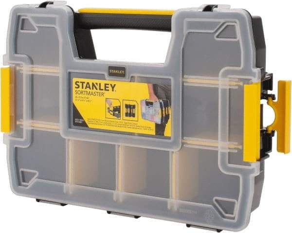 Stanley - 11-39/64" Wide x 2-15/64" High x 8-39/64" Deep, SortMaster Light - Plastic Frame, 10 Compartments - Exact Tool & Supply