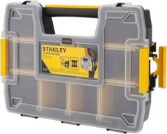 Stanley - 11-39/64" Wide x 2-15/64" High x 8-39/64" Deep, SortMaster Light - Plastic Frame, 10 Compartments - Exact Tool & Supply