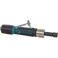 Dynabrade - 1/4" Collet, Straight Handle, Air Angle Die Grinder - 3,200 RPM, Rear Exhaust, 26 CFM, 0.4 hp, 90 psi, 1/4 NPT Inlet - Exact Tool & Supply