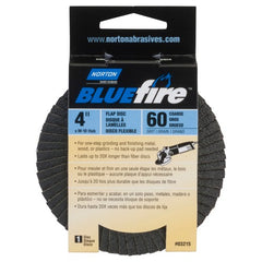 4″ × 5/8″ Flap Disc BlueFire Type 29 Fiberglass Plate 60 Grit - Exact Tool & Supply