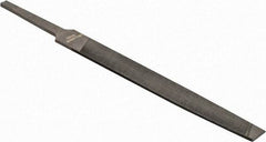 Value Collection - 5.3" Long, Smooth Cut, Mill American-Pattern File - Single Cut, 0.1" Overall Thickness, Tang - Exact Tool & Supply