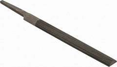 Value Collection - 5.34" Long, Smooth Cut, Half Round American-Pattern File - Single, Double Cut, 0.16" Overall Thickness, Tang - Exact Tool & Supply