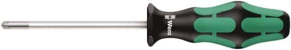 Wera - 4" Blade Length Tri-Point Screwdriver - 8" OAL - Exact Tool & Supply
