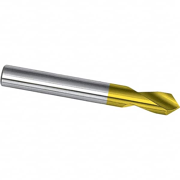 Magafor - 1/8" Body Diam, 90° Point, Cobalt, 2" Overall Length, Spotting Drill - Exact Tool & Supply