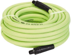 Legacy - 1/2" ID x 0.74" OD 50' Long Multipurpose Air Hose - MNPT x MNPT Ends, 300 Working psi, 140°, 3/8" Fitting, Green - Exact Tool & Supply