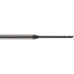 Harvey Tool - Ball End Mills; Mill Diameter (mm): 1.40 ; Mill Diameter (Decimal Inch): 0.0550 ; Number of Flutes: 3 ; Length of Cut (Decimal Inch): 0.3850 ; Material: Solid Carbide ; Overall Length (Inch): 2-1/2 - Exact Tool & Supply