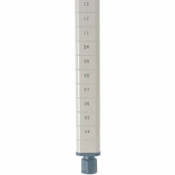 Metro - 13" High, Open Shelving Post - Steel with Epoxy Coating, Use with Metro Max Q Shelves - Exact Tool & Supply