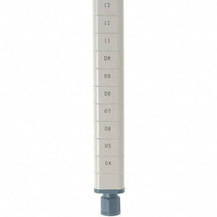 Metro - 13" High, Open Shelving Post - Steel with Epoxy Coating, Use with Metro Max Q Shelves - Exact Tool & Supply
