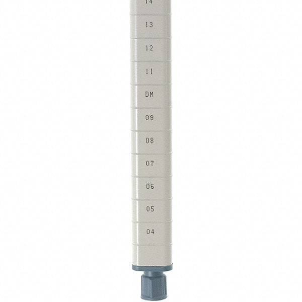 Metro - 63" High, Open Shelving Post - Steel with Epoxy Coating, Use with Metro Max Q Shelves - Exact Tool & Supply