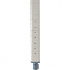 Metro - 63" High, Open Shelving Post - Steel with Epoxy Coating, Use with Metro Max Q Shelves - Exact Tool & Supply