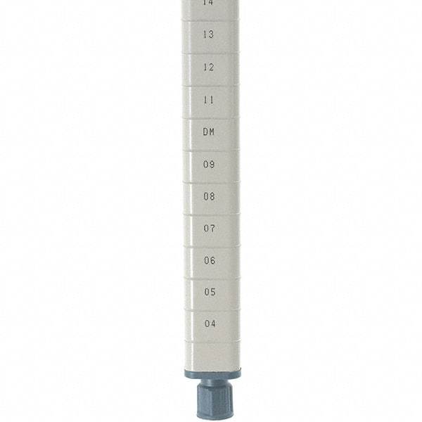 Metro - 86" High, Open Shelving Post - Steel with Epoxy Coating, Use with Metro Max Q Shelves - Exact Tool & Supply