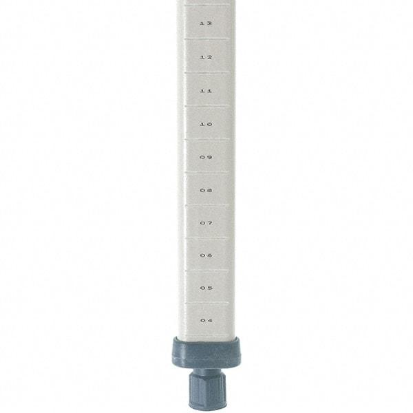 Metro - 13" High, Open Shelving Post - Polymer, Use with Metro Max I Shelving - Exact Tool & Supply