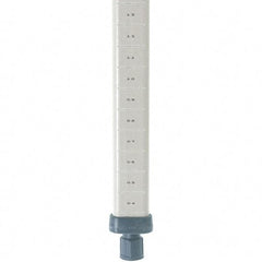 Metro - 13" High, Open Shelving Post - Polymer, Use with Metro Max I Shelving - Exact Tool & Supply