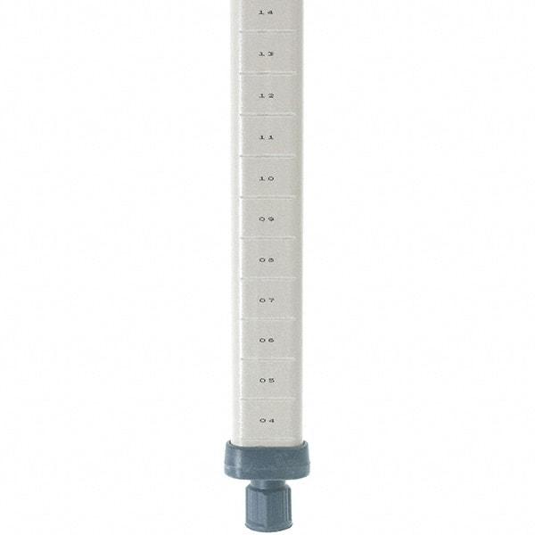 Metro - 54" High, Open Shelving Post - Polymer, Use with Metro Max I Shelving - Exact Tool & Supply