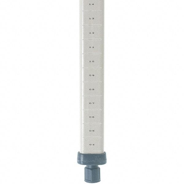 Metro - 74" High, Open Shelving Post - Polymer, Use with Metro Max I Shelving - Exact Tool & Supply