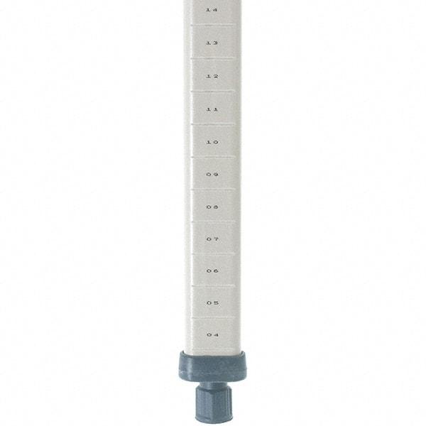 Metro - 86" High, Open Shelving Post - Polymer, Use with Metro Max I Shelving - Exact Tool & Supply