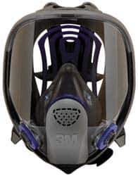 3M - Series FF-400, Size L Full Face Respirator - 6-Point Suspension, Bayonet Connection - Exact Tool & Supply