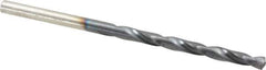 Hertel - #25 135° High Speed Steel Jobber Drill - TiAlN Finish, Right Hand Cut, Spiral Flute, Straight Shank, 3" OAL, Split Point - Exact Tool & Supply