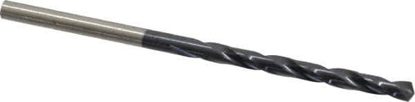 Hertel - #30 135° High Speed Steel Jobber Drill - TiAlN Finish, Right Hand Cut, Spiral Flute, Straight Shank, 2-3/4" OAL, Split Point - Exact Tool & Supply