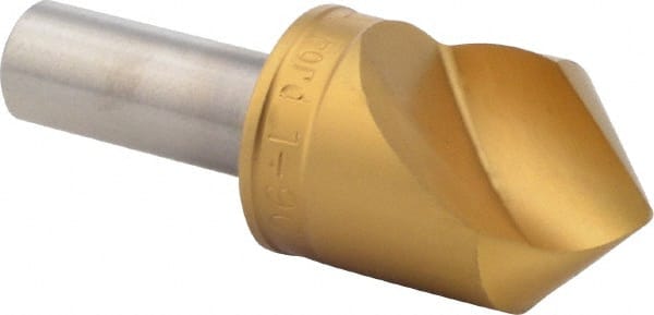 M.A. Ford - 1" Head Diam, 1/2" Shank Diam, 1 Flute 90° High Speed Steel Countersink - Exact Tool & Supply