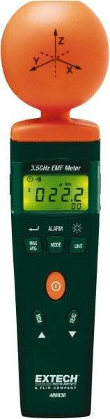 Extech - 3-1/2 Ghz Max, LCD Display, RF and EMF Meter - 9V Power Supply - Exact Tool & Supply