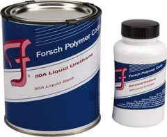 Forsch Polymer Corp - 1 Lb Kit Tan Polyurethane Castable Rubber - 100°F Max Operating Temp, 30 min Tack Free Dry Time, 24 hr Full Cure Time, Series URS 5180 - Exact Tool & Supply