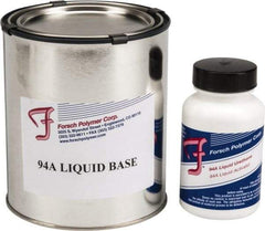 Forsch Polymer Corp - 1 Lb Kit Tan Polyurethane Castable Rubber - 100°F Max Operating Temp, 10 min Tack Free Dry Time, 24 hr Full Cure Time, Series URS 5194 - Exact Tool & Supply