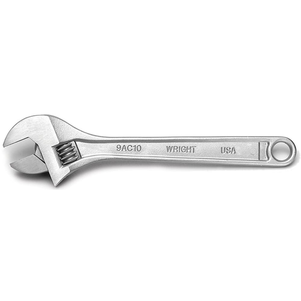 Wright Tool & Forge - Adjustable Wrenches; Wrench Type: Adjustable ; Wrench Size (Inch): 8.0000 ; Jaw Capacity (Inch): 1-3/16 ; Material: Steel ; Finish/Coating: Chrome ; Overall Length (Inch): 8 - Exact Tool & Supply