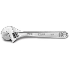 Wright Tool & Forge - Adjustable Wrenches; Wrench Type: Adjustable ; Wrench Size (Inch): 18.0000 ; Jaw Capacity (Inch): 2-1/8 ; Material: Steel ; Finish/Coating: Chrome ; Overall Length (Inch): 18 - Exact Tool & Supply