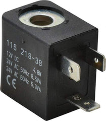 ARO/Ingersoll-Rand - 12 DC Volt, Din Connection Coil Lead Length, Class F, Solenoid Coil - 4.8 Watt, NEMA 4 Enclosure, Use with ARO Solenoid Valve - Exact Tool & Supply