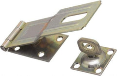 National Mfg. - 1-3/4" Wide, Swivel Staple Safety Hasp - Steel - Exact Tool & Supply