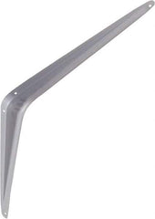 National Mfg. - 100 Lb Capacity, Gray Shelf Brackets - 12" Long x 14" High x 1.9" Wide - Exact Tool & Supply
