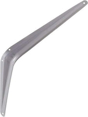 National Mfg. - 100 Lb Capacity, Gray Shelf Brackets - 10" Long x 12" High x 1 3/4" Wide - Exact Tool & Supply
