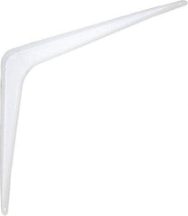 National Mfg. - 100 Lb Capacity, White Shelf Brackets - 12" Long x 14" High x 1.9" Wide - Exact Tool & Supply