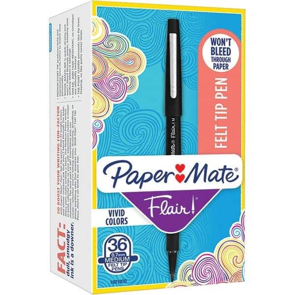 Paper Mate - Pens & Pencils Type: Porous Point Pen Color: Black - Exact Tool & Supply