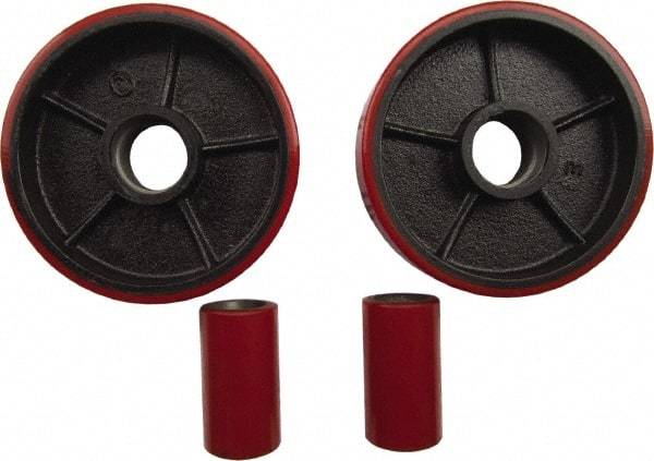 Value Collection - 4,400 Lb Capacity, 6-1/2" Lift Replacement Wheel Kit for Low Profile Pallet Jack - 2" Min Lift Height, 48" Fork Length x 27" Fork Width, 27" Overall Width - Exact Tool & Supply