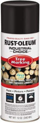 Rust-Oleum - 12 fl oz Black Marking Paint - 300' Coverage, Modified Alkyd Formula, >500 gL VOC - Exact Tool & Supply