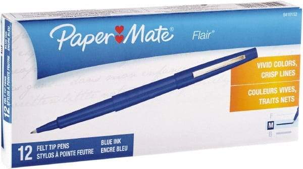 Paper Mate - Needle Porous Point Pen - Blue - Exact Tool & Supply