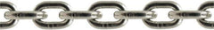 Value Collection - 5/16" Welded Stainless Steel Chain - 2,400 Lb Capacity, Grade 43, 550' Long, Polished Finish - Exact Tool & Supply