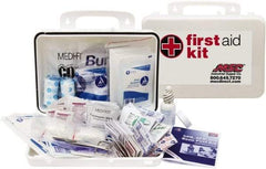 Medique - 150 Piece, 25 Person, Industrial First Aid Kit - 9-1/4" Wide x 6-3/4" Deep x 3" High, Plastic Case - Exact Tool & Supply