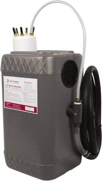 PRO-SOURCE - Air Compressor Condensate Management Filter - 1/4" Hose Barb, 200 psi, Gravity & Displacement Drain - Exact Tool & Supply