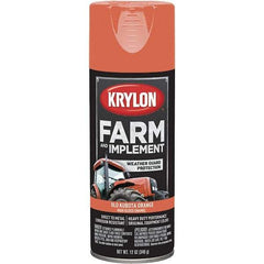 Krylon - Kubota Orange, 12 oz Net Fill, Gloss, Farm & Equipment Spray Paint - 12 oz Container, Use on Equipment - Exact Tool & Supply