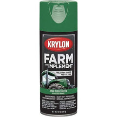 Krylon - Green (John Deere), 12 oz Net Fill, Gloss, Farm & Equipment Spray Paint - 12 oz Container, Use on Equipment - Exact Tool & Supply