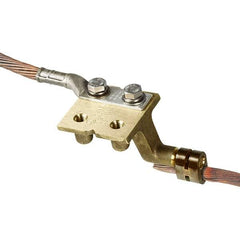 Panduit - 2 AWG Compatible Grounding Clamp - Copper Alloy, 5.8071" OAL, IEEE STD 837-2002 - Exact Tool & Supply